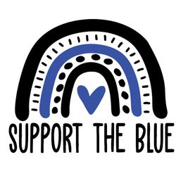 support the blue svg, police svg, police thin blue line svg, blue lives matter, digital download