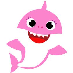 shark pink svg, baby shark svg, baby shark party svg, baby shark family svg, baby shark characters svg, digital download