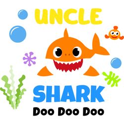uncle shark svg, baby shark family svg, baby shark birthday family svg, shark family svg, shark svg, cut file-4
