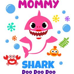 mommy shark svg, baby shark family svg, baby shark birthday family svg, shark family svg, shark svg, cut file-6