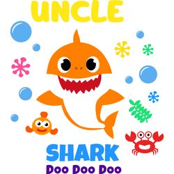 uncle shark svg, baby shark family svg, baby shark birthday family svg, shark family svg, shark svg, cut file-6