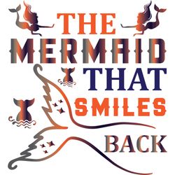 the mermaid that smiles black svg, mermaid svg, mermaid logo svg, mermaid sayings svg, digital download