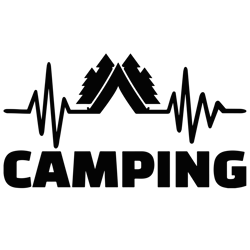 heartbeat line camping svg, camping svg, camper svg, camping love svg, camping vans svg, digital download