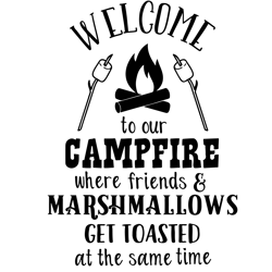 welcome to our campfire spare tire cover svg, camping svg, camper svg, camping love svg, digital download