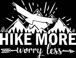 hike more worry less svg, camping svg, camper svg, camping love svg, camping vans svg instant download