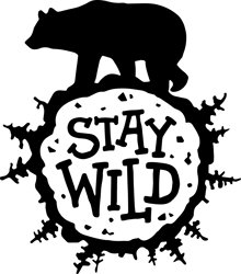 stay wild svg, baby bear svg, cricut file, svg, camping svg, bear svg, hiking svg, instant download