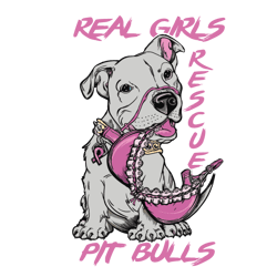 real girls rescue pit bulls svg, breast cancer svg, cancer awareness svg, instant download