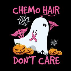 chemo hair don't care breast cancer awareness vector svg, breast cancer svg, cancer awareness svg, instant download
