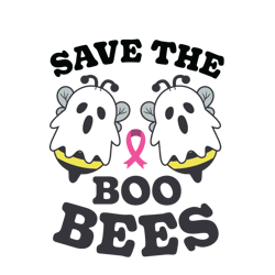 save the boo bees breast cancer awareness vector svg, breast cancer svg, cancer awareness svg, instant download