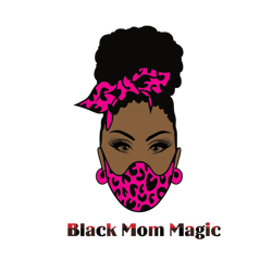 afro woman black mom magic svg, breast cancer svg, cancer awareness svg, instant download