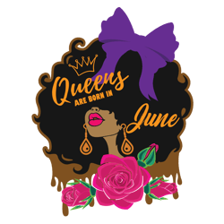 queens are born in june svg, breast cancer svg, cancer awareness svg, instant download