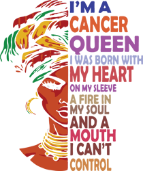 i am a cancer queen i have 3 sides svg, breast cancer svg, cancer awareness svg, instant download