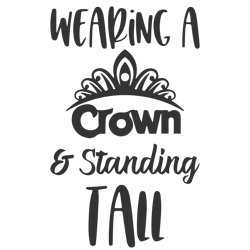 wearing a crown and standing tall svg, breast cancer svg, cancer awareness svg, instant download