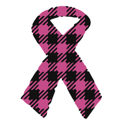 buffalo plaid pink ribbon svg, breast cancer svg, cancer awareness svg, instant download