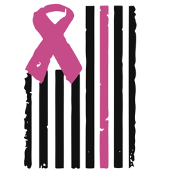 pink ribbon flag svg, breast cancer svg, cancer awareness svg, instant download
