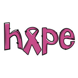 hope svg, pink ribbon svg, breast cancer svg, cancer awareness svg instant download