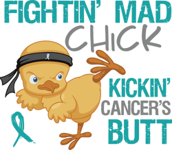 fightin' mad chick kickin' cancer's butt svg, breast cancer svg, cancer awareness svg, digital download