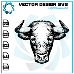 bull svg, bull clipart, bull vector, bull cut file, bull shirt, bull cricut, bull head svg, raging bull svg, angry bull,