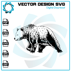 bear svg, bear png, bear vector, bear, svg, png, eps, digital download