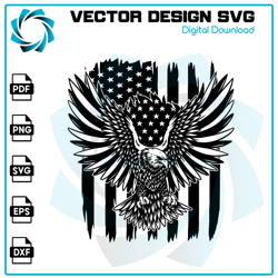 eagle with american flag svg, american flag svg, eagle svg, eagle through flag svg