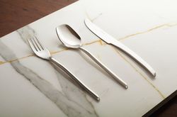 pristine cutlery set in 4 gauge, teaspoon, tablespoon, slotted spoon, dessert spoon, fork, gift for her, kitchen cutlery