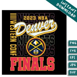 2023 western conference finals nuggets logo svg cutting files