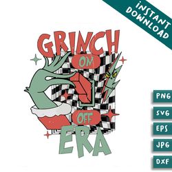 vintage grinch on off era grinch hand svg file for cricut