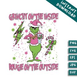 grinchy on the outside bougie on the outside svg download