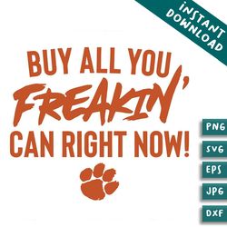 ncaa clemson tigers football buy all you can right now svg