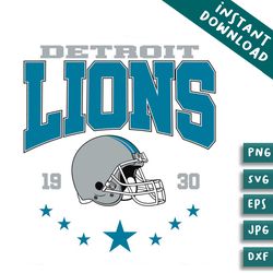 detroit lions football 1930 nfl svg digital cricut file