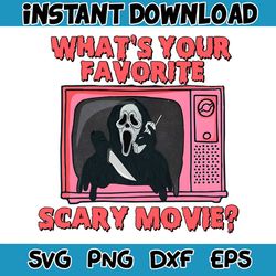 whats your favorite scary movie png sublimation