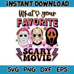 whats your favorite scary movie ghost face svg