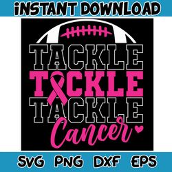 tackle cancer fight breast cancer svg