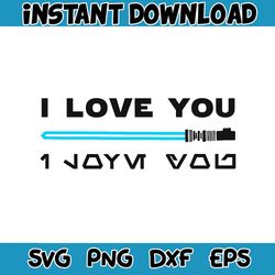 princess leia and han solo i love you svg digital