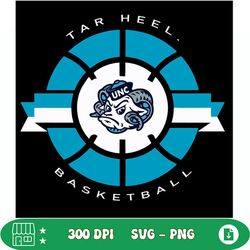 tar heel basketball unc logo svg