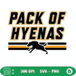 calgary hockey pack of hyenas nhl svg