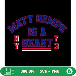 nhl new york rangers matt rempe is a beast svg