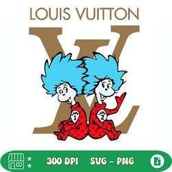 funny louis vuitton thing 1 thing 2 svg