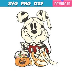 vintage mickey candy pumpkin halloween svg bundle for