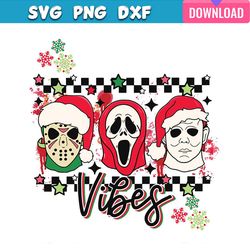 horror movie characters christmas vibes svg bundle