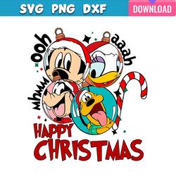 disney friends merry christmas balls svg bundle