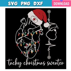 tachy christmas santa hat svg bundle