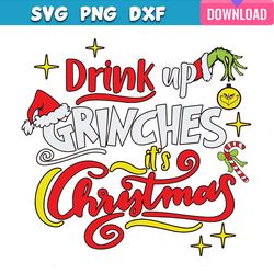 drink up grinches its christmas svg bundle