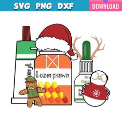 christmas pharmacy technician svg bundle graphic