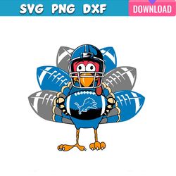 detroit lions turkey thanksgiving svg bundle graphic