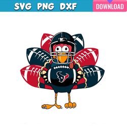 houston texans turkey thanksgiving svg bundle graphic