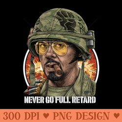 tropic thunder, kirk lazarus, cult classic - exclusive png designs