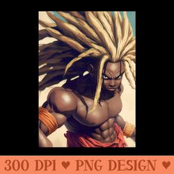 dragon afro 0002 - png design downloads