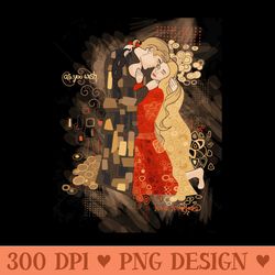 the invention of the kiss - sublimation designs png