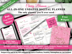 all in one undated digital planner